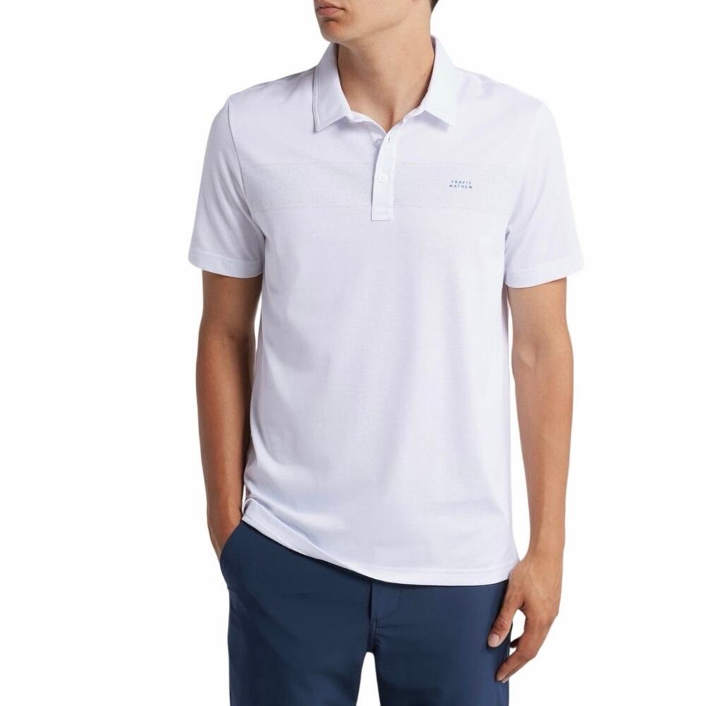 TravisMatthew Men’s XXL Deck Navigator Chest Strip Polo New